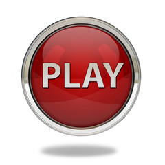 play pointer icon on white background