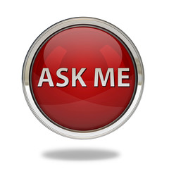 ask me pointer icon on white background