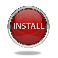 Installation pointer icon on white background