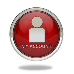My account pointer icon on white background