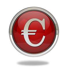 Euro pointer icon on white background