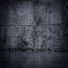 Obraz premium Grungy and smooth bare concrete wall