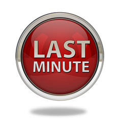 Last minute pointer icon on white background