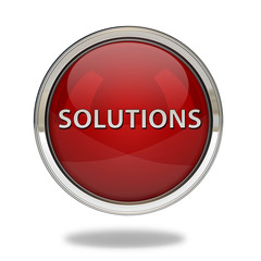 Solutions pointer icon on white background