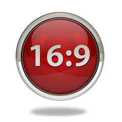 16:9 pointer icon on white background