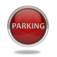 Parking pointer icon on white background