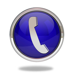 phone pointer icon on white background