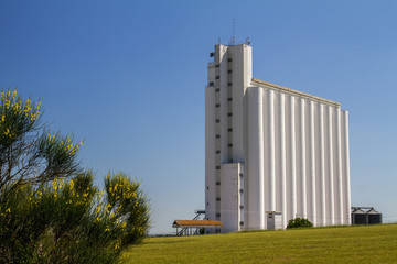 View of a big storage silo structure for grains. © Mauro Rodrigues