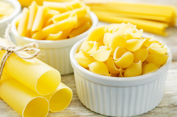 pasta in a white bowl