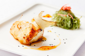 fish with vegetables