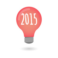 Fototapeta premium light bulb year 2015 design