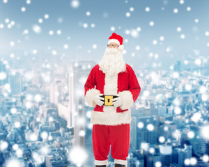 man in costume of santa claus