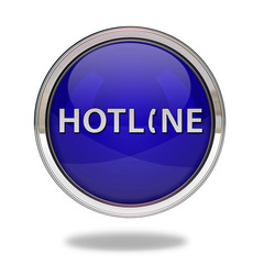 Hotline pointer icon on white background