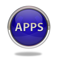 Apps pointer icon on white background