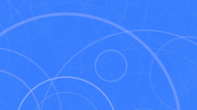 Abstract animation of drifting circles.