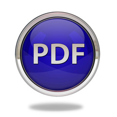 Pdf pointer icon on white background
