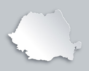 Fototapeta premium Karte von Rumänien