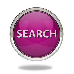 search pointer icon on white background