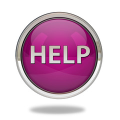 help pointer icon on white background