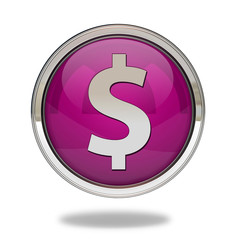 money pointer icon on white background
