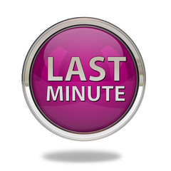 Last minute pointer icon on white background