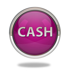 Cash pointer icon on white background