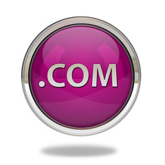 Com pointer icon on white background