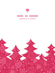 Vector doodle hearts heart silhouette pattern frame