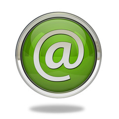 Email pointer icon on white background