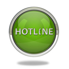 Hotline pointer icon on white background