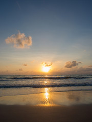 Sea sunrise in Koh Samui island