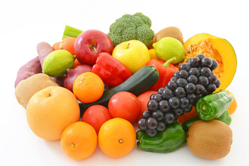 新鮮な野菜と果物