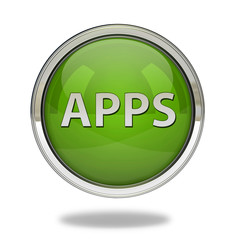 Apps pointer icon on white background
