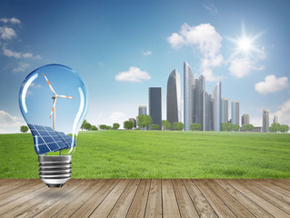 Erneuerbare Energie / Solar / Windkraft / City