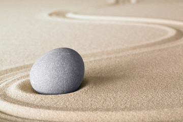 Fototapeta na wymiar japanese zen garden stone