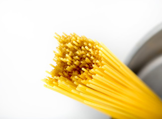 spaghetti in a pot