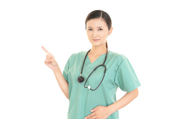 笑顔の女医