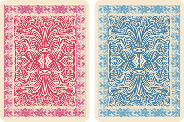 Playing Card Back Designs. - 74511846