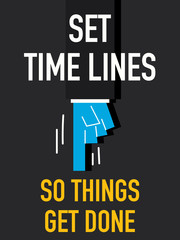 Word SET TIME LINES