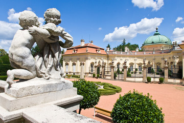 baroque castle Buchlovice, Moravia, Czech republic, Europe