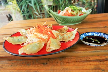 Fried Gyoza - Japanese food