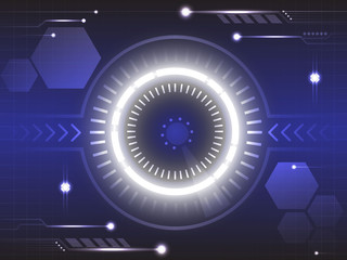 Eye of future technology abstract background
