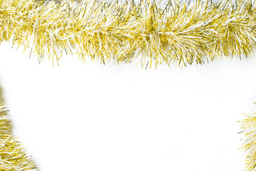 Background with golden garland, to insert text