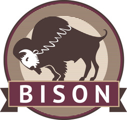 Bison lable