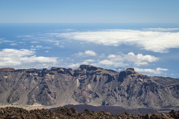 Fototapeta na wymiar The end of the world. View fron Teide volcano.