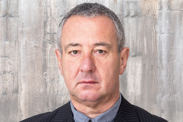 Tense Men Portrait