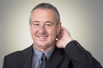 Businessman with hands