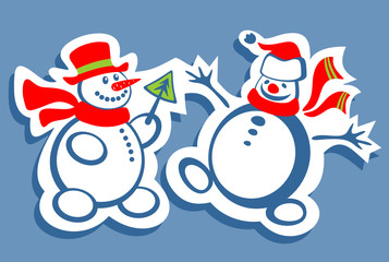two snowman