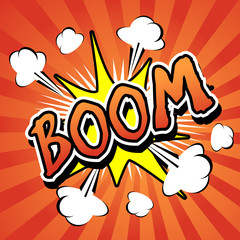 boom! - Comic Speech Bubble, Cartoon