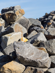 Granit - Granitgestein - Steine - Wasserbau - Baumaterial
